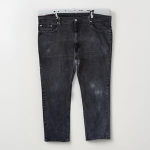 Levi's 559 Relaxed Straight Fit Jeans Mens Size 42x30 Black Stretch Denim